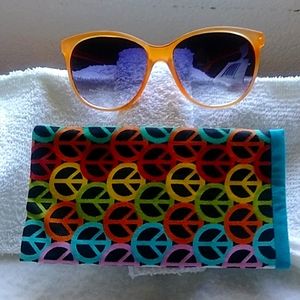 Frosty Orange w/case Sunglasses